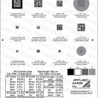 Conformance Calibration Standard Test Card for ISO/IEC Data Matrix Symbol Verifiers (AI-CCS-DM-E Rev C)